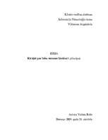 Эссе 'Klausīšanās - kā kļūt par labu sarunu biedru', 1.