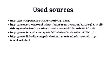 Презентация 'Self-driving Trucks – Future or Fantasy?', 9.