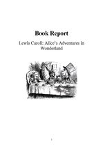 Реферат 'Lewis Caroll "Alice’s Adventures in Wonderland". Book Review', 1.
