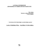 Отчёт по практике 'Gaisa temperatūra - mainība un dinamika', 1.