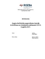 Реферат 'Augsta darbinieku apgrozījuma iemeslu izvērtēšana un risinājumi', 1.