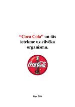 Реферат '"Coca-Cola" un tās ietekme uz cilvēka organismu', 1.