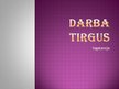 Презентация 'Darba tirgus', 1.