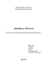 Реферат 'Statistiskie aprēķini ar MS Excel palīdzību', 1.