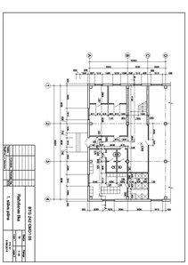 Образец документа 'Būvgrafika - ēkas plāns, griezums, fasāde, dzelzsbetona sija', 1.