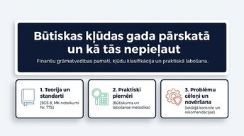 Презентация 'Būtiskas kļūdas gada pārskatā', 1.