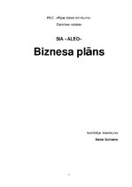 Бизнес план 'Biznesa plāns autoservisam', 1.