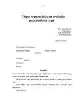 Реферат 'Tirgus segmentācija un produkta pozicionēšana tirgū', 6.