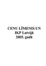 Реферат 'Cenu līmenis un IKP Latvijā 2005.gadā', 1.