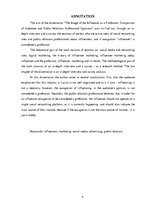 Реферат 'Influencera profesijas tēls: auditorijas un sabiedrisko attiecību profesionāļu v', 4.