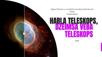 Презентация 'Habla teleskops, Džeimsa Veba teleskops', 1.