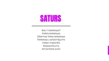 Презентация 'Habla teleskops, Džeimsa Veba teleskops', 2.