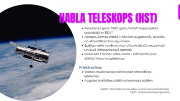 Презентация 'Habla teleskops, Džeimsa Veba teleskops', 4.