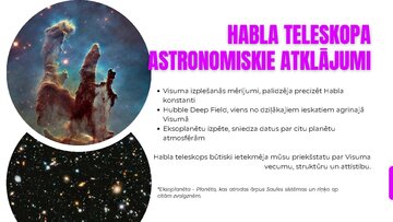 Презентация 'Habla teleskops, Džeimsa Veba teleskops', 5.