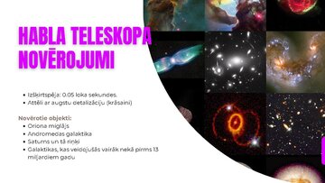 Презентация 'Habla teleskops, Džeimsa Veba teleskops', 6.
