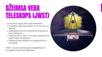 Презентация 'Habla teleskops, Džeimsa Veba teleskops', 7.