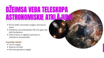Презентация 'Habla teleskops, Džeimsa Veba teleskops', 8.