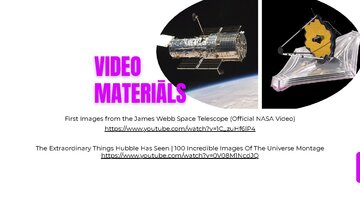 Презентация 'Habla teleskops, Džeimsa Veba teleskops', 12.