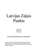 Реферат 'Latvijas Zaļais punkts', 1.