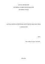 Конспект 'Latvijas iespēju novērtējums apgūt Ēģiptes eksporta tirgu', 1.