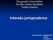 Презентация 'Interešu jurisprudence', 1.