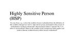Презентация 'Highly Sensitive Person', 1.