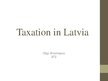 Презентация 'Taxation in Latvia', 1.