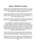 Эссе 'Operas "Traviata" recenzija', 1.