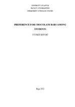 Конспект 'Preference for Chocolate Bars Among Students', 1.