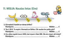 Презентация 'Matemātika ar Minioniem: slepenās misijas un uzdevumi 1.–2. klasei', 12.