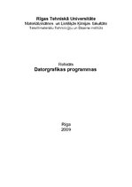 Реферат 'Datorgrafikas programmas', 1.