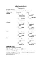 Образец документа '4. Pārbaudes darbs: Transports', 1.