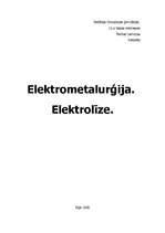 Реферат 'Elektrometalurģija un elektrolīze', 1.