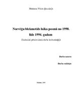 Реферат 'Norvēģu blekmetāls laika posmā no 1990. līdz 1994.gadam', 1.