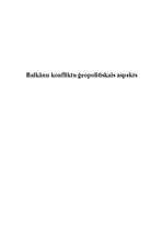 Реферат 'Balkānu konflikta ģeopolitiskais aspekts', 18.