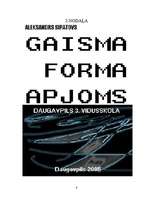 Реферат 'Gaisma, forma, apjoms', 6.