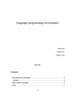 Реферат 'Languages Programming Environments', 3.