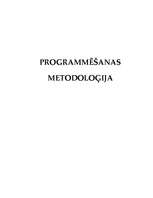 Реферат 'Programmēšanas metodoloģija', 1.