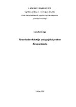 Отчёт по практике 'Pirmsskolas skolotāja pedagoģiskā prakses  dienasgrāmata', 1.