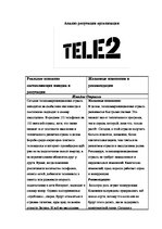 Конспект 'Анализ репутации организации "Теле2"', 1.