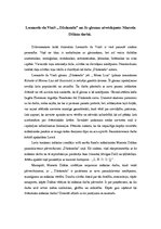 Эссе 'Leonardo da Vinči glezna "Džokonda" un tās atveidojums Marsela Dišāna darbā', 1.