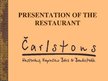Презентация 'Restaurant "Charlston"', 1.