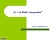 Презентация 'A/s "AirBaltic" korporatīvās sabiedriskās attiecības', 1.