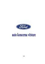 Реферат 'Ford auto koncerna vēsture', 1.