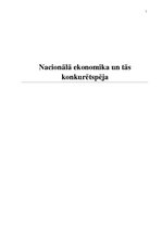 Реферат 'Nacionālā ekonomika un tās konkurētspēja', 1.