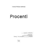 Реферат 'Procenti', 1.