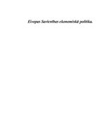 Конспект 'Eiropas Savienības ekonomiskā politika', 1.