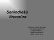 Презентация 'Senindiešu literatūra', 1.