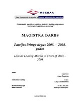 Дипломная 'Latvijas līzinga tirgus no 2003. līdz 2008.gadam', 1.