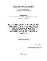 Дипломная 'Ekonomiskais salīdzinājums daudzstāvu daudzdzīvokļu dzīvojamo ēku nosošo konstru', 1.